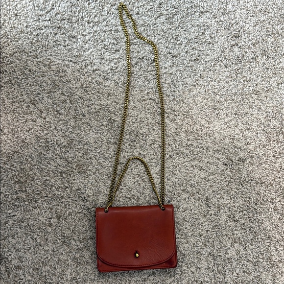 Madewell NWT aElegant Brown Leather Crossbody Bag - Picture 10 of 14